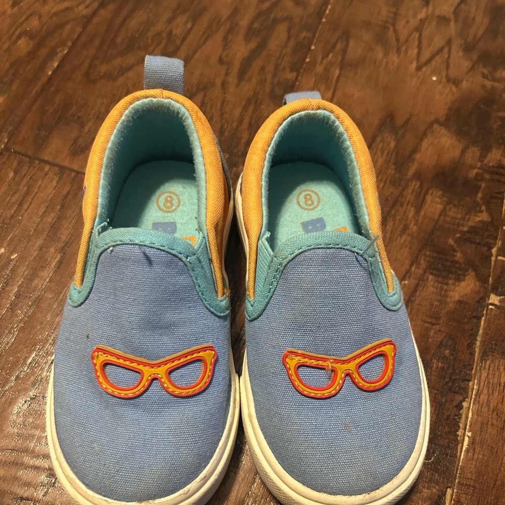Blippi slide ons. Size 8.
